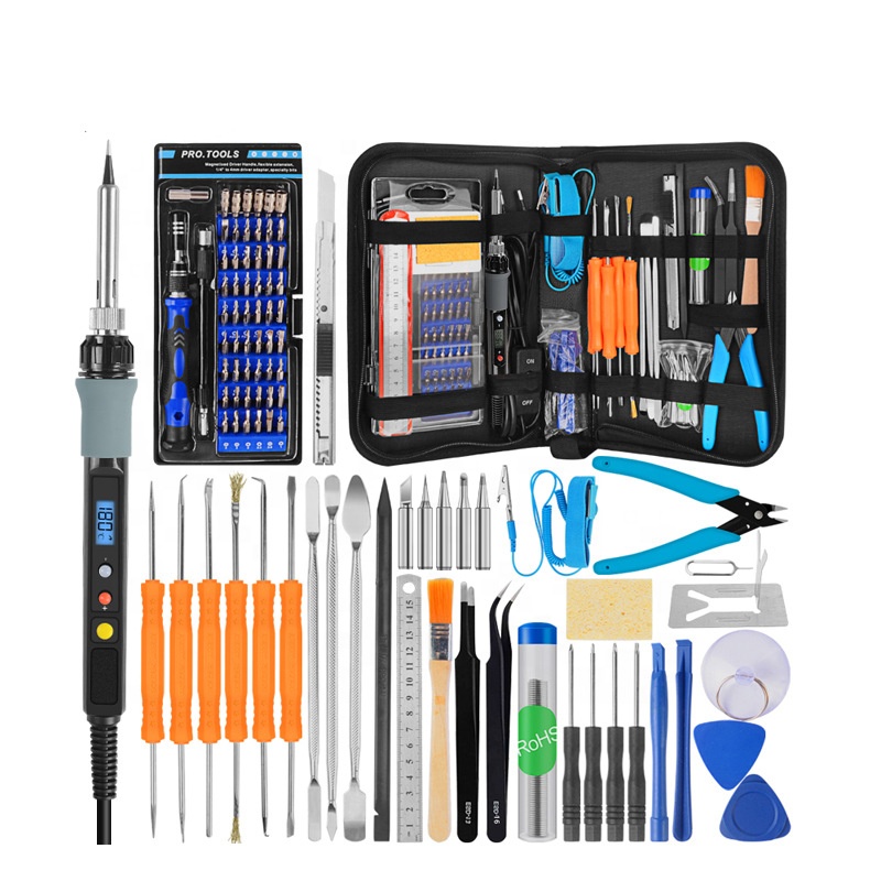 Screwdriver Set Precision - Digitales Lötkolben-Set mit Display und Präzisionsschraubendreher-Set,