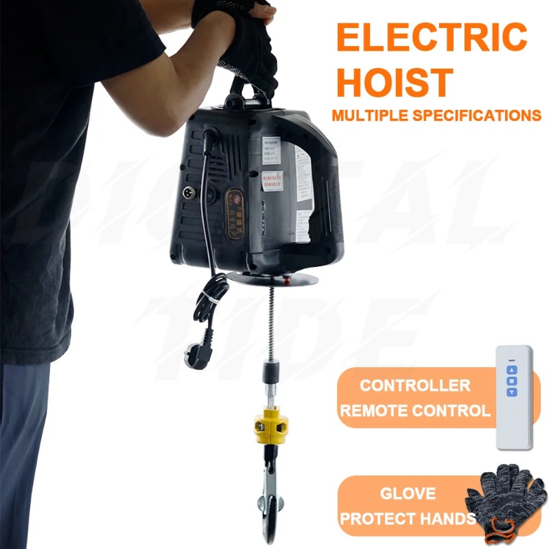 Home Improvement Cars - 500 kg tragbarer elektrischer Kran-Hebezeug für