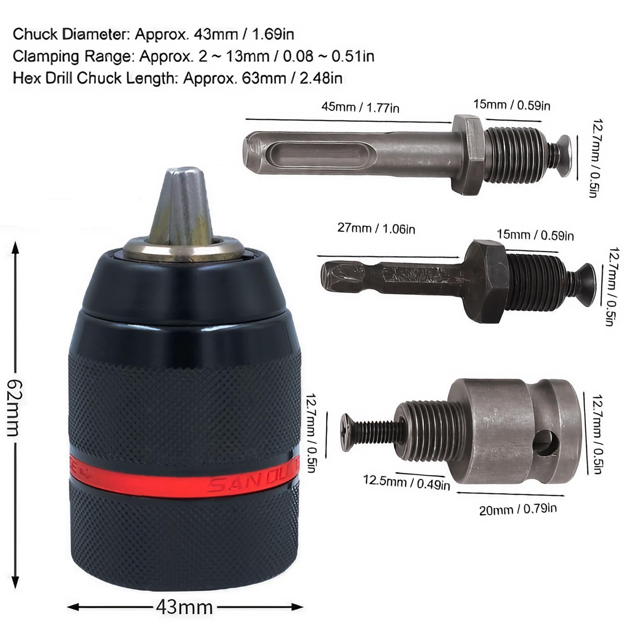 4-teiliges 2-13mm Schlüssellos – Screwdriver Set Precision Bewertung und Preis